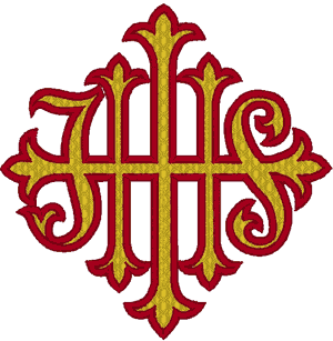 Machine Embroidery Design: IHS Christogram/Monogram #3