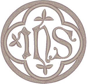 Machine Embroidery Design: IHS Christogram/Monogram #4