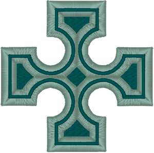 Irish Style Cross Embroidery Design