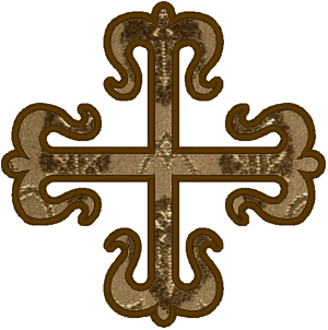 Fleury Cross Applique Embroidery Design