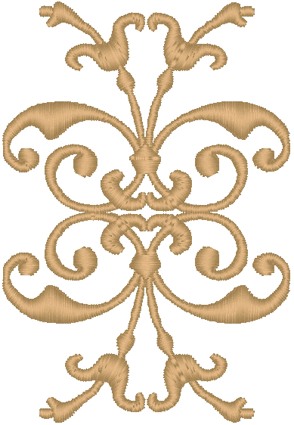 Decorative Flourish #2 Embroidery Design