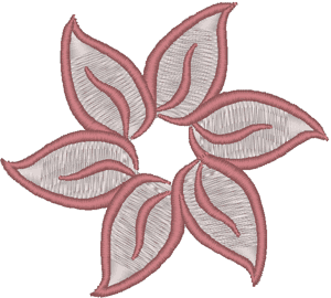 Open Lotus Flower Embroidery Design