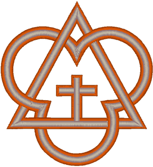 Trinity Symbol Religious Machine Embroidery Design