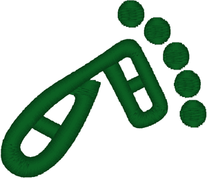 Divine Footprint Embroidery Design