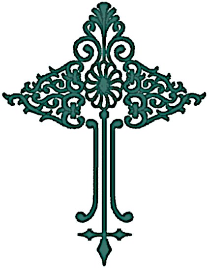 Ornate Cross #1 Embroidery Design
