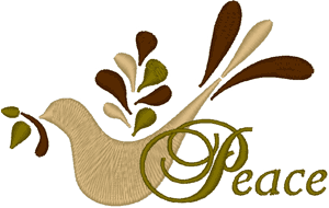 Dove of Peace Embroidery Design