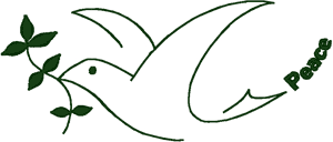 Redwork Peace Dove Embroidery Design