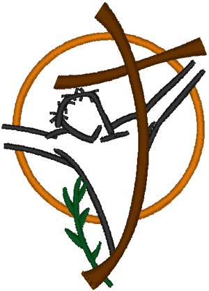 Modern Crucifixion #2 Embroidery Design