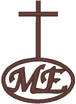 Come Unto Me Cross Embroidery Design