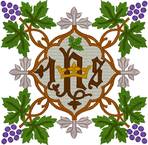 Machine Embroidery Design: Vintage Ecclesiastical Design 712