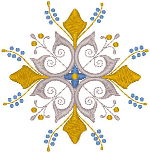 Machine Embroidery Design: Vintage Ecclesiastical Design 880