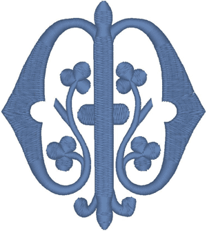 Machine Embroidery Design: Vintage Ecclesiastical Design 589