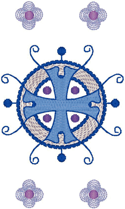 Vintage Ecclesiastical Design 498 Embroidery Design