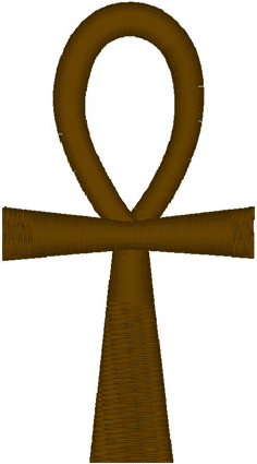 Egyptian Ankh #2 Embroidery Design