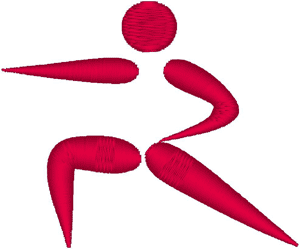 Karate Pictogram #2 Embroidery Design