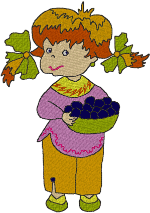 Babs the Gardener Embroidery Design