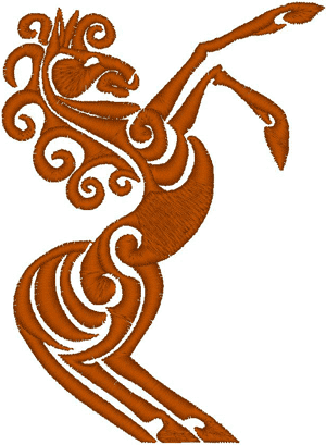 Tribal Horse 2 Embroidery Design