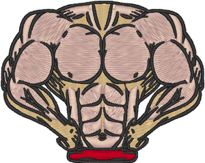 Hard Body Embroidery Design