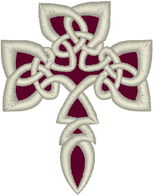 Celtic Knotted Cross #2 Embroidery Design