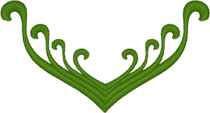 Scroll Element Embroidery Design
