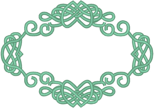 Scroll Frame #3 Embroidery Design