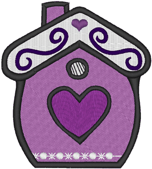 Little Birdhouse #3 Embroidery Design