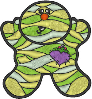 Mummy Doll Embroidery Design