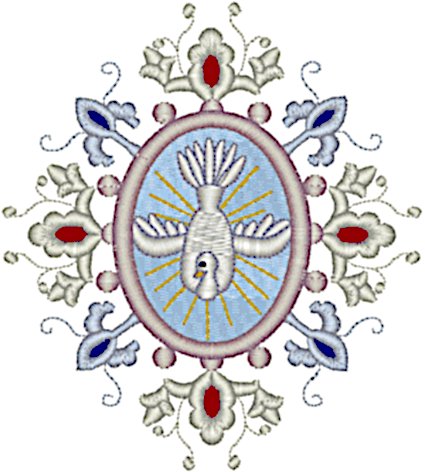 Vintage Ecclesiastical Design 715 Embroidery Design