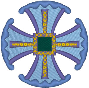 Canterbury Cross #3 Embroidery Design