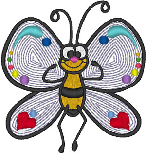 GF Butterfly Embroidery Design