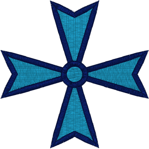 Maltese Cross #4 Embroidery Design