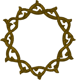 Crown of Thorns #4 Embroidery Design