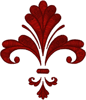 Fleur de Lis #14 Embroidery Design