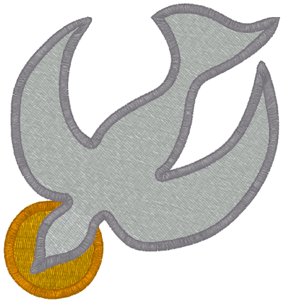 Descending Holy Spirit Dove #2 Embroidery Design