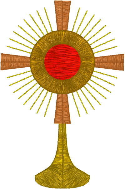 Ostensorium/Monstrance #2 Embroidery Design