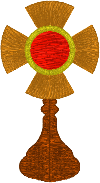 Ostensorium/Monstrance #3 Embroidery Design