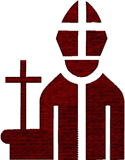 Bishop Icon Embroidery Design