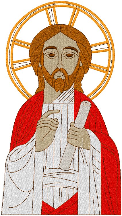 Jesus Icon 1 Embroidery Design