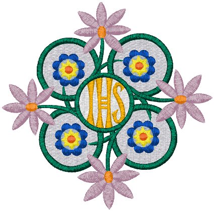 Mega Vintage Ecclesiastical Design 672 Embroidery Design