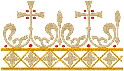 Mega Vintage Ecclesiastical Design 371 Embroidery Design