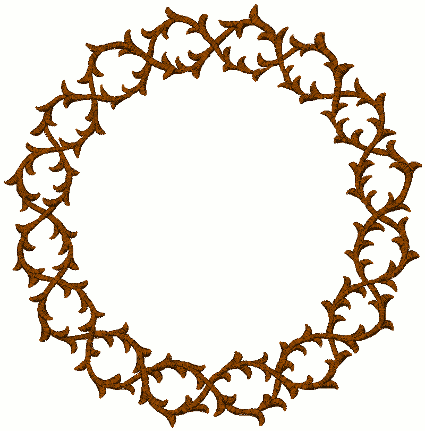 Crown of Thorns #5 Embroidery Design