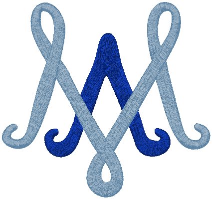 Auspice Maria #1 Embroidery Design