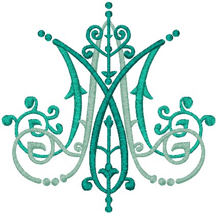Auspice Maria #5 Embroidery Design