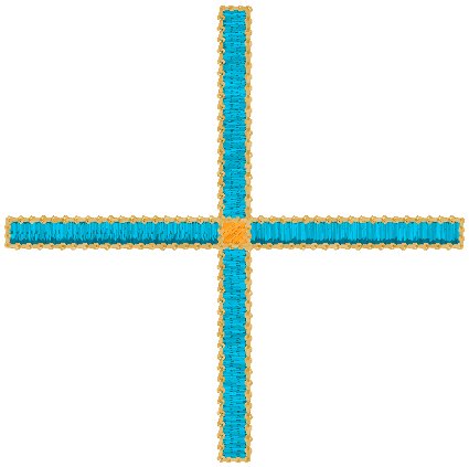 Equal-Armed Cross 2 Embroidery Design