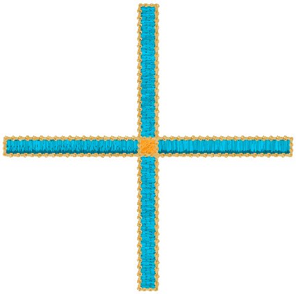 Equal-Armed Cross 2 Embroidery Design