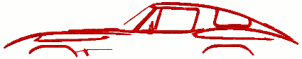 Corvette C3 Generation Outline Embroidery Design