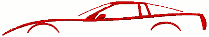 Corvette C6 Generation Outline Embroidery Design