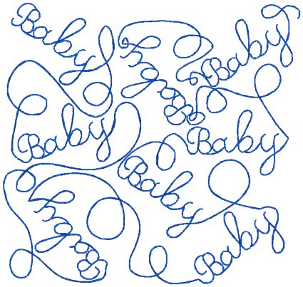 Quiltwork Baby Embroidery Design