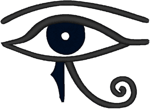 Mystical Eye of Horus Embroidery Design