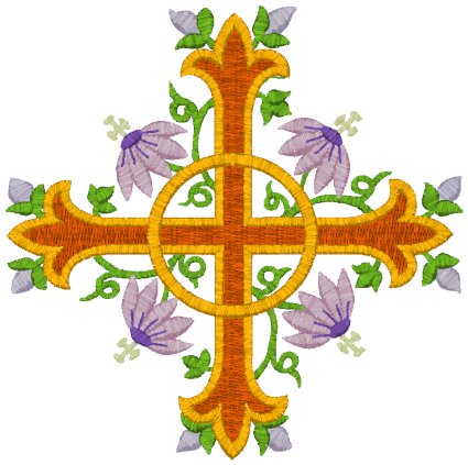 Machine Embroidery Design: Vintage Ecclesiastical Design 817